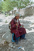 Ladakh - ladakhi attending the cham dances at Tak Tok monastery